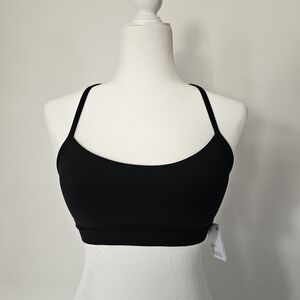 Lululemon Flow Y Bra Nulu *Light Support, A-C Cups | size 6 | black